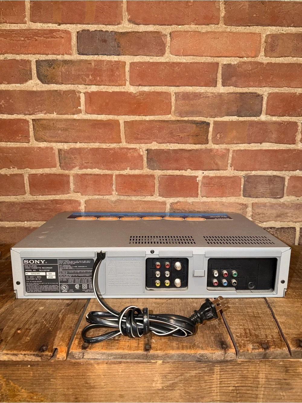 Sony Silver DVD VHS Combo Player with Remote